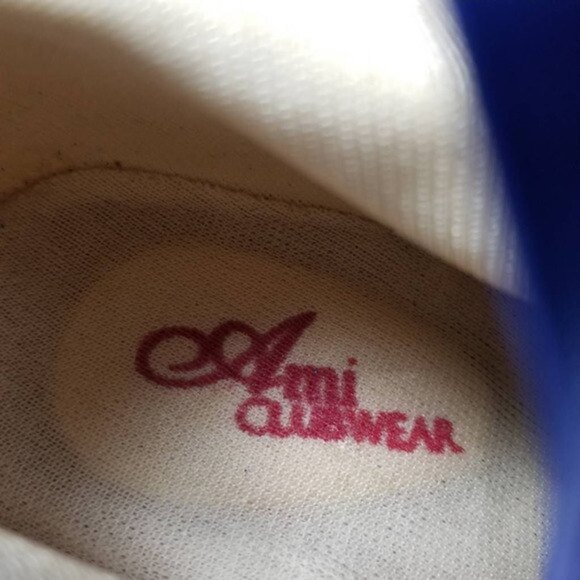 Ami Clubwear Metallic Blue Glitter Knee-High Platform Heel Boots Sparkle Size 9 - Picture 11 of 12